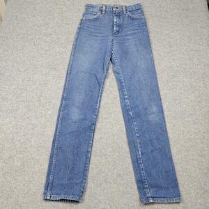 Vintage Wrangler Jeans Womens 26x33 Blue Medium Wash Regular Straight Denim USA